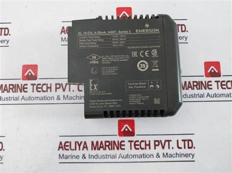 Emerson Kj3223x1-ba1 16-channel Analog Module Series 2 Rev G 24vdc ...