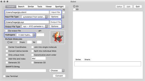 Open Babel Tutorial 的图像结果