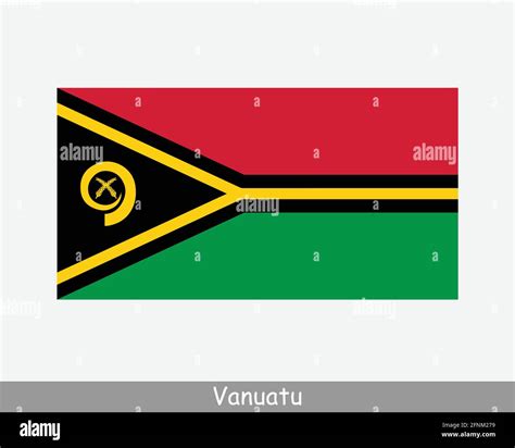 National Flag of Vanuatu. Vanuatuan Country Flag. Republic of Vanuatu Detailed Banner. EPS ...