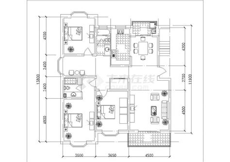 呼和浩特市某新建小区85-145平米左右的平面户型设计CAD图纸（共45张）_住宅小区_土木在线