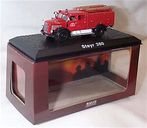 Buy atlas editions Fire Truck Collection Steyr 380 red fire engine 1:72 ...