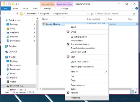 Image result for Programs Location Will Not Open Shortcut