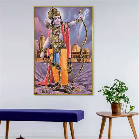 Beautiful Design Shri Ram Canvas Printed Wall Art & Paintings – Decors ...