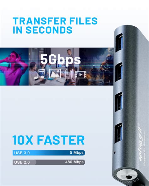 Eplugit USB Type C HUB | 4 Port USB 3.0 HUB (EP-C2A4P) – Eplugit India