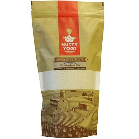 Buy Nutty Yogi Atta - Whole Wheat, With Bran & Wheat Germ, 1 kg Online ...