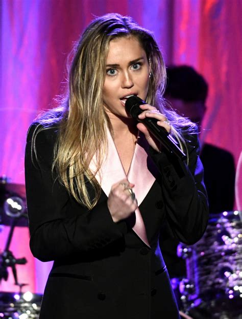 MILEY CYRUS Performs at Women’s Cancer Research Fund’s in Beverly Hills ...