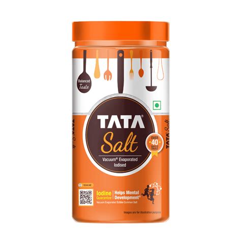 Tata Salt Pet Jar | Free flowing & Iodised Namak | Vacuum Evaporated ...