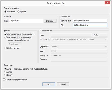 Image result for Context Menu FileZilla