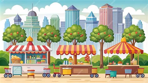 Cartoon Street Stall 的图像结果