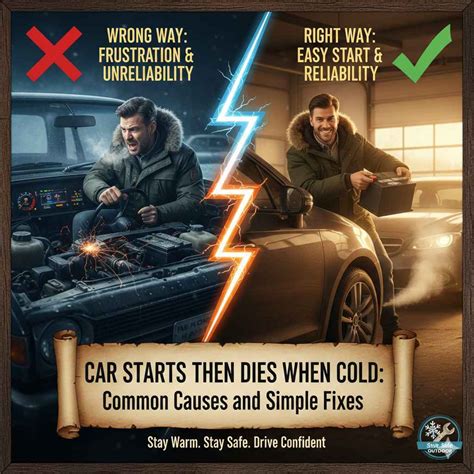 Car Starts Then Dies When Cold: Common Causes and Simple Fixes