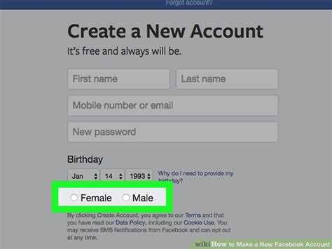 Creating a Facebook Account 的图像结果