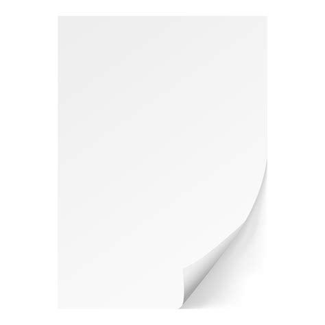 White sheet of paper. 10851397 PNG