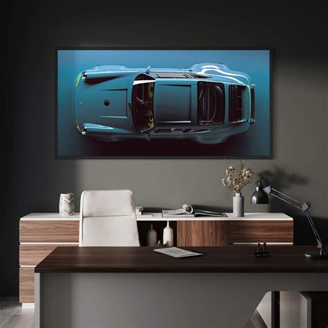 Blue Porsche Canvas Print Modern Car Poster Extra Large Wall Art Birthday Gift - Etsy Canada