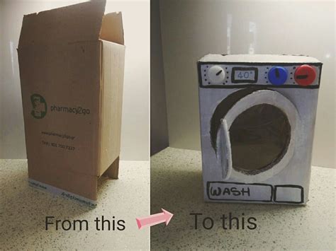 Image result for DIY Cardboard Washing Machine