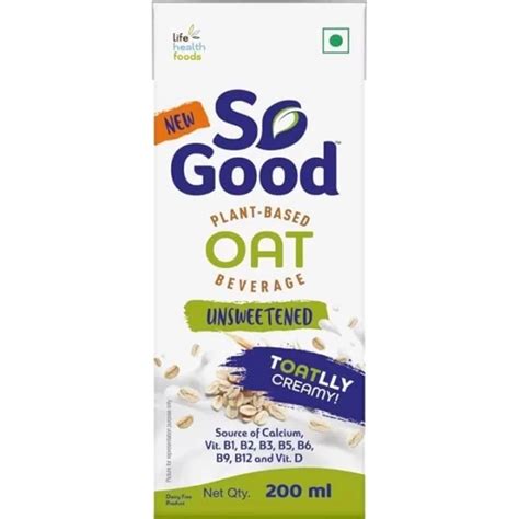 Get Oats Milk Natural by So Good 200ml | Chefspoint