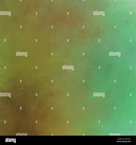 square graphic painted clouds with pastel brown, medium sea green and ...