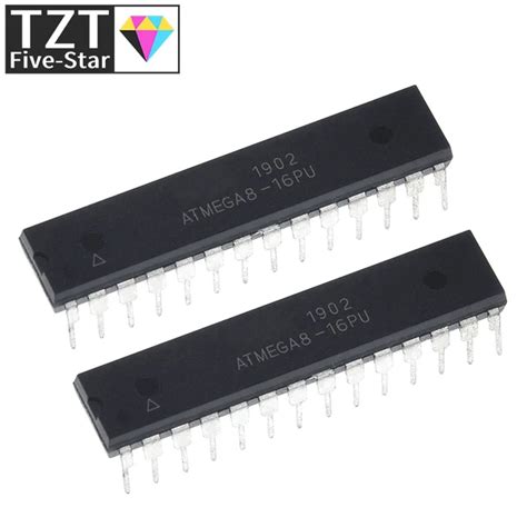 ATMEGA8-16PU Microcontroller ATMEGA8-16PU DIP-28 Microcontroller IC ...