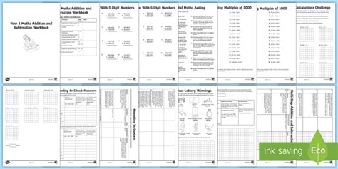 Year 5 Maths Addition and Subtraction Activity Booklet - Year 5 Maths ...