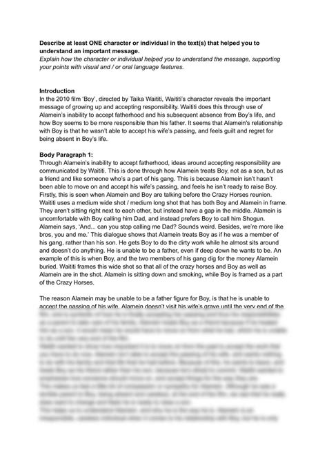 Image result for Visual Text Essay Examples