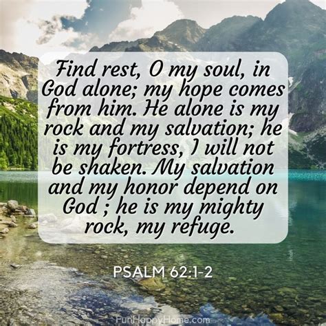 Psalm 62:1-2 {Sunday Scripture} - Fun Happy Home