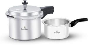 Prestlee Aluminium Premium Outerlid Pressure Cooker 2 Ltr & 3 Ltr Combo ...