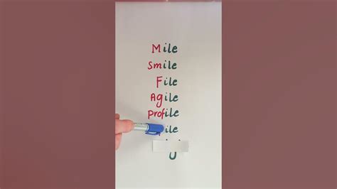 #shorts ENGLISH Pronunciation | Words ending in "ile" - YouTube