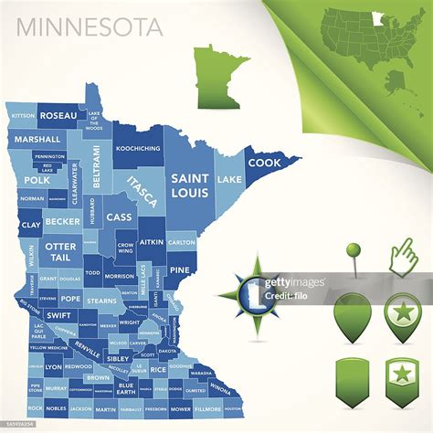 Minnesota County Map Minnesota County Map Printable