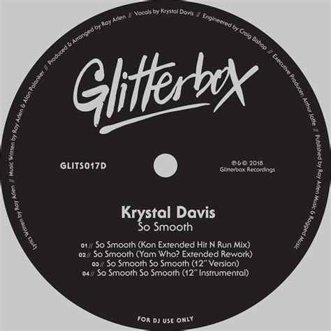 Krystal Davis - So Smooth / Glitterbox Recordings - Essential House