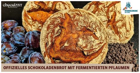 Offizielles Schokoladenbrot mit fermentierten Pflaumen, Nicolaiplatz ...