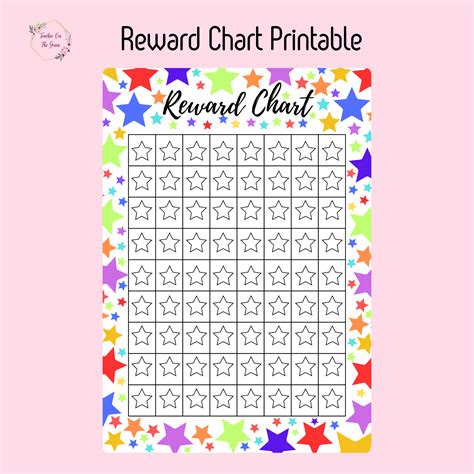 Reward Chart | Star Reward Chart | Printable Chart - Etsy