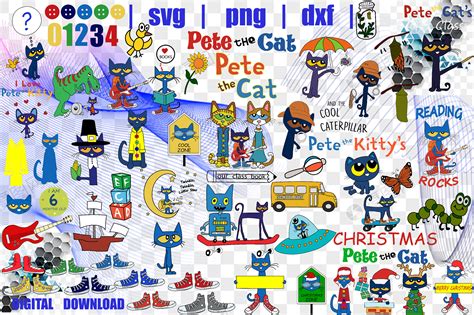 Pete The Cat Free Clipart