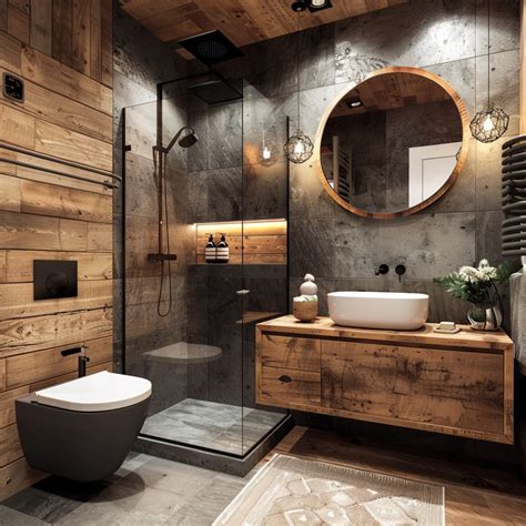 Embrace Cozy Charm: 10 Rustic Bathroom Decor Ideas | Badkamer ontwerp ...