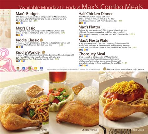 Max's Restaurant, Cuisine of the Philippines, South San Fran menu in ...