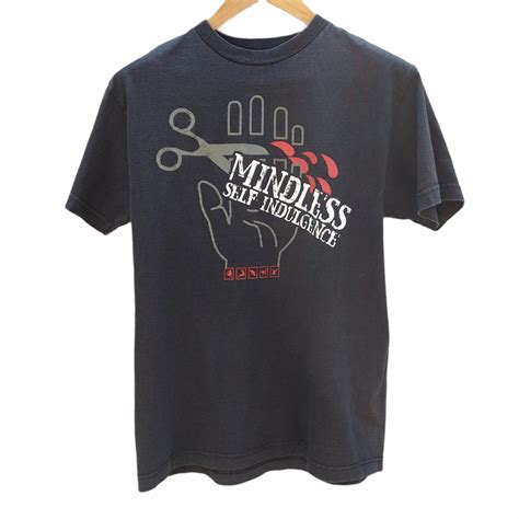 Vintage 90s Mindless Self Indulgence Mega Rare T Shirt Made In USA Sz M ...