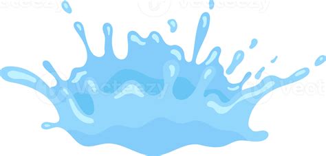 Blue water splash, element and illustration 22715210 PNG