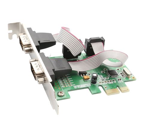 IO Crest SI-PEX15037 2 Port Serial PCIe Card with Full and Low Profile ...