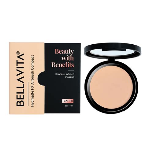 Buy BELLAVITA SPF 50 Compact Powder for All Skin Types | Matt Finish ...
