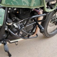 Crash Guard with Round Sliders for Royal Enfield Himalayan BS4/BS6 Mod ...