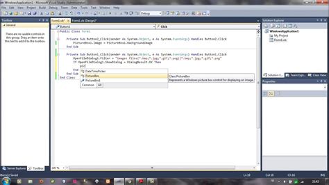 Visual Basic OpenFileDialog 的图像结果