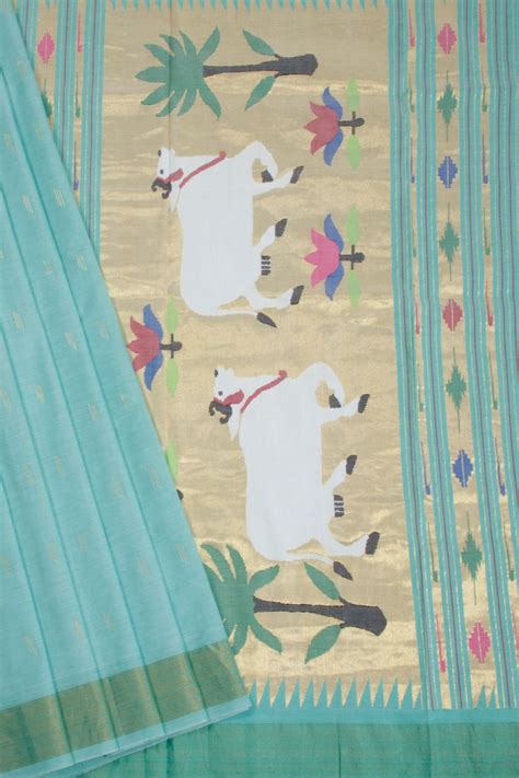 Buy Traditional Paithani Sarees – Pure Handloom Kathpadar Sarees ...