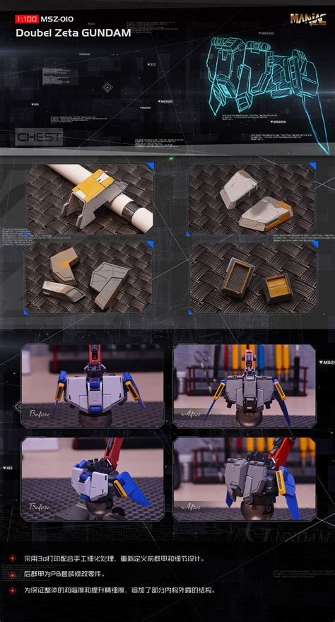 Maniac Studio 1/100 Double Zeta Gundam ver.Ka Conversion Kit