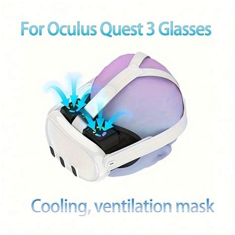 Upgrades Oculus Quest 3 Air Circulation Cooling Mask Quest 3 RGB Fan ...
