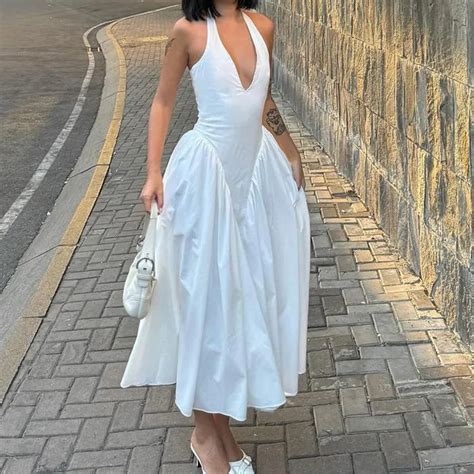 Maria Drop Waist Midi Dress – TrenBee