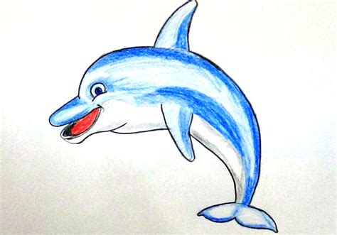 Easy Dolphin Drawing at GetDrawings | Free download