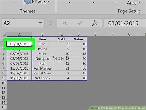 Adjust Page Break Excel 的图像结果