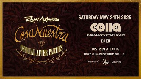 RAUW ALEJANDRO OFFICIAL AFTERPARTY | 5.24.25 | District Atlanta ...