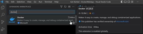 Docker Tutorial VSCode 的图像结果