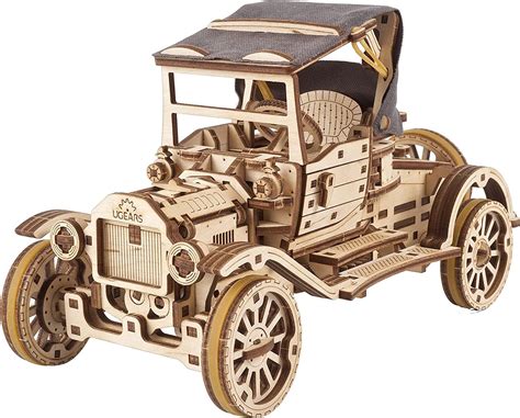 Amazon.com: UGEARS Classic Model Car Kit - 3D Puzzles for Adults and ...