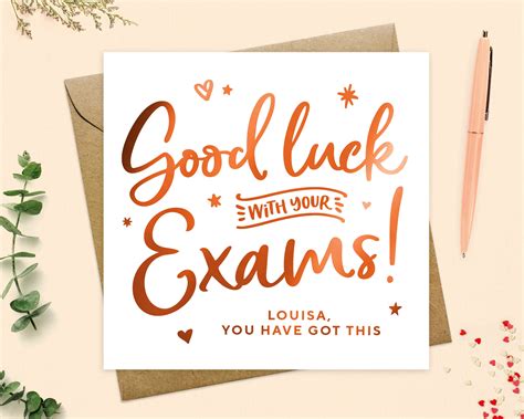 Good Luck Exams Card Personalised Best of Luck Card You Got - Etsy UK