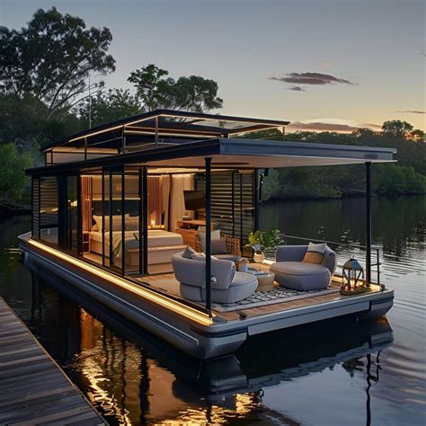 Luxurious Modern Houseboat for Couples' Romantic Escape | Water house ...